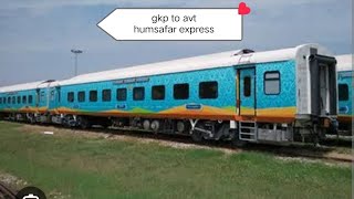 Gkp to Avt humsafar express royal Tanmay yt [upl. by Zenda459]