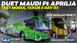 BIKIN HEBOH‼️MAUDI PASANG MODUL TAKUR LANGSUNG TRIP DERAJAT PASS DUET APRILIA STYLE amp LANGIT BASURI🥳 [upl. by Atram548]