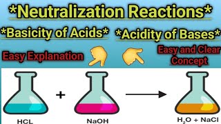 quotNeutralization and its Reactions Explained  Acidity of Bases amp Basicity of Acidsquot [upl. by Auqinal]