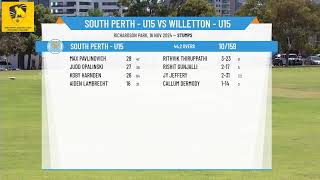 South Perth  U15 v Willetton  U15 [upl. by Ris]