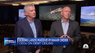 Boeing and Ryanair CEO on massive Ryanair order for Boeing 737Max10s [upl. by Nosneb]