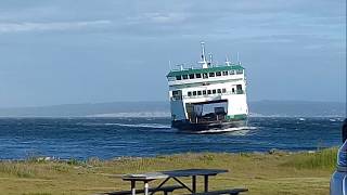 Wsf Salish Ferry in storm from Port Townsend to Coupeville May 23 2017 [upl. by Atineg621]