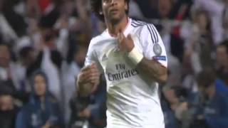 Marcelo Great Goal Real Madrid vs Atletico de Madrid 3 1 UCL Final 2014 [upl. by Nitram]