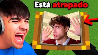 Trolleé a Mi Amigo Atrapandolo en un Libro en Minecraft [upl. by Atteloiv]