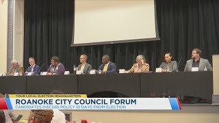 Roanoke City candidates discuss policy 10 days from election [upl. by Farnham914]