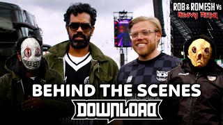 quotYou look like something from The Purgequot 💀 Rob amp Romesh Behind The Scenes At Download Festival 🤘 [upl. by Bidle]