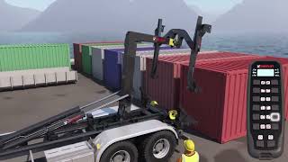 MULTILIFT COMMANDER ISO Container Handling Unit for hooklift [upl. by Nellahs]