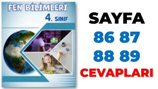 4 Sınıf Fen Bilimleri Ders Kitabı 2 Ünite Sayfa 86 87 88 89 Cevapları [upl. by Afirahs]