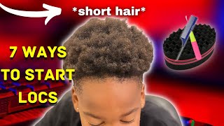 How to start your locs on short Natural hairpictures🔥🔥Tutorials Men loc journey [upl. by Terencio]