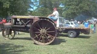 Rare Wallis Cub tractor  Baraboo Threshing show 2012 [upl. by Neiluj]