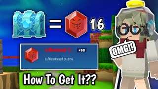 I Have 16 Rune Leeching Level 3 From Diamond Chest 😱 Blockman Go Bedwars [upl. by Naoh]