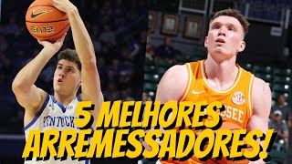 Os 5 melhores ARREMESSADORES do Draft 2024 da NBA [upl. by Ulberto705]