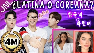 COREANOS REACCIONAN A LATINAS vs COREANAS  한국여자 vs 남미여자★JUNALE★ CELEBRIDADES LATINAS [upl. by Durning]