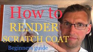 How to render a wall Scratch coat plastering guru beginners guide [upl. by Nomyaw]