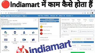 Indiamart tele associate job me kam kaise hota h Indiamart live work Indiamart live freelance work [upl. by Norabal414]