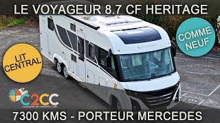 Présentation LE VOYAGEUR 87 CF HERITAGE MERCEDES 170 CVBVA  199900€  DISPONIBLE [upl. by Ahsotan]