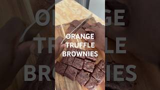 Brownies  Orange Chocolate Truffle baking brownies chocolate recipe bakingrecipe [upl. by Albertina313]