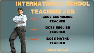 Teaching overseas jobs  International School Teaching jobs  jobs 2024  Career Choices [upl. by Armbruster]