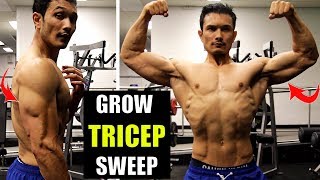 TRICEP LONG HEAD quotScapulaquot technique to grow bulging sweepExercise science [upl. by Alphonse908]