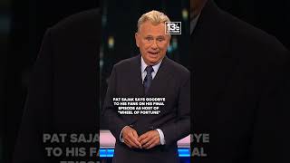 Pat Sajak says goodbye on his final episode hosting WheelOfFortune shorts [upl. by Alleyne]