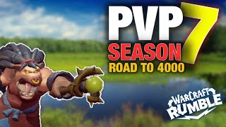 PVP  SEASON 7  Charlga Razorflank  ROAD TO 4000   Part 1   Warcraft Rumble [upl. by Goldie]