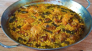 PAELLA VALENCIANA TRADICIONAL PASO A PASO TRUCOS PARA QUE SALGA PERFECTA [upl. by Itsrik]