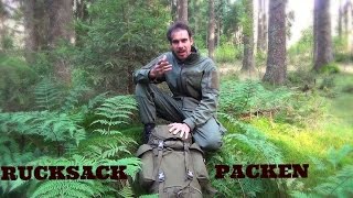 Outdoor Ausrüstung 26  RucksackInhalt für 3 Tage  wie einpacken [upl. by Damon]