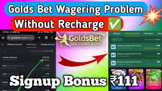 Golds Bet Wagering Problem  Golds Bet Audit Problem  Wager Problem  Kaloor Sports Wagers [upl. by Rayna]