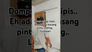 Pintu sleding pertukangankayu woodworking wood pertukangan [upl. by Hueston]