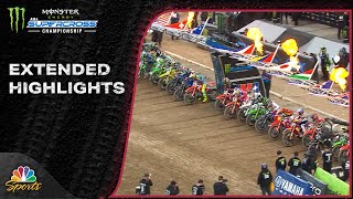 Supercross 2024 EXTENDED HIGHLIGHTS Round 16 in Denver  5424  Motorsports on NBC [upl. by Maris507]