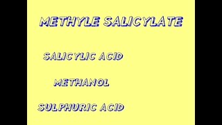 PreparationSynthesis of Methyle Salicylate IodexWintogen Must Watch [upl. by Enaj]