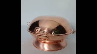 Cataplana Lisa con Base 67 comensales 36 cm copper utensiliosparacozinha cobre kitchen [upl. by Demp]