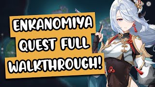 Enkanomiya Quest FULL Walkthrough  Boss Unlock ALL Quests amp Puzzles [upl. by Lauhsoj]