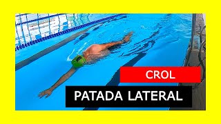 Patada Lateral 🏊 Ejercicios para Mejorar CROL [upl. by Enitsua]