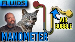 UTube Manometer Example Problem with an Air Bubble [upl. by Narik536]