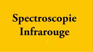 Spectroscopie Infrarouge  Intro Partie 1  شرح بالدارجة [upl. by Elaval]