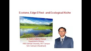 Ecotone Edge Effect and Ecological Niche  Ecology and Botany [upl. by Cordelia]