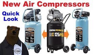 McGraw Air Compressors Quick Look  Bonus ToolTrip Fotage [upl. by Zebulon]