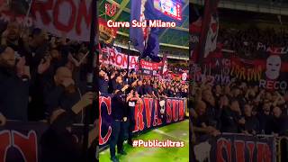 CURVA SUD MILANO  AC MILAN  ULTRAS publicultras ultras acmilan italy milano shorts live [upl. by Ocsisnarf339]