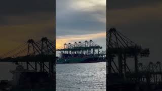 Singapore Port views from Labrodor ship Jetty [upl. by Niddala897]