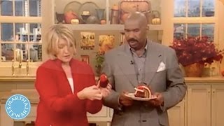 Turkey Place Card Holders with Steve Harvey  Martha Stewart [upl. by Akimrej366]