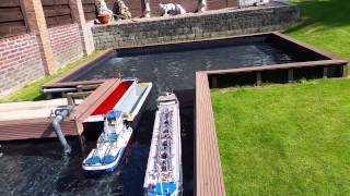 Modelbouw binnenvaart schip tanker [upl. by Einahpets]