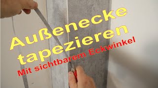 Außenecke tapezieren [upl. by Cally]