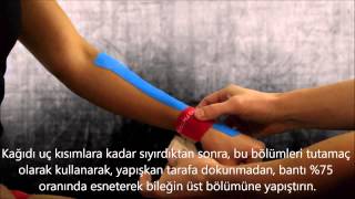 Kinesio Bilek Agrısı Bandı Kullanımı [upl. by Millman]