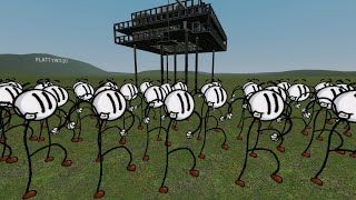 Henry Stickmin Vs Towers In Garrys Mod [upl. by Utir245]