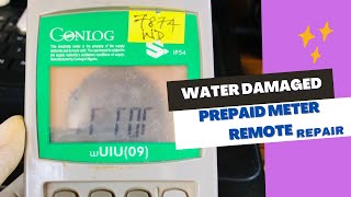 Water Damaged Conlog Prepaid Meter Remote Repair [upl. by Ahsoem]