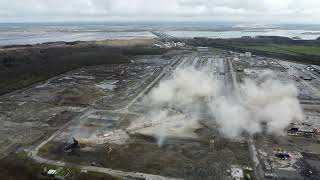 Anglesey Aluminium Chimney Demolition [upl. by Cleary]