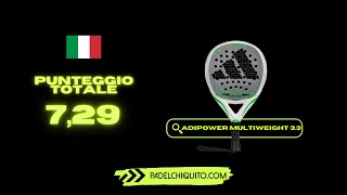 Racchetta padel adidas adipower light 33  giocatrice Mafalda Fernandes [upl. by Nerual]