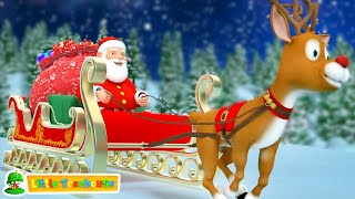 Jingle Bells Christmas Song Xmas Carol amp Cartoon Video for Kids [upl. by Herculie]