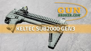 Keltec SUB2000 GEN3 Features and Specs  GunBroker  keltec [upl. by Nathanael]